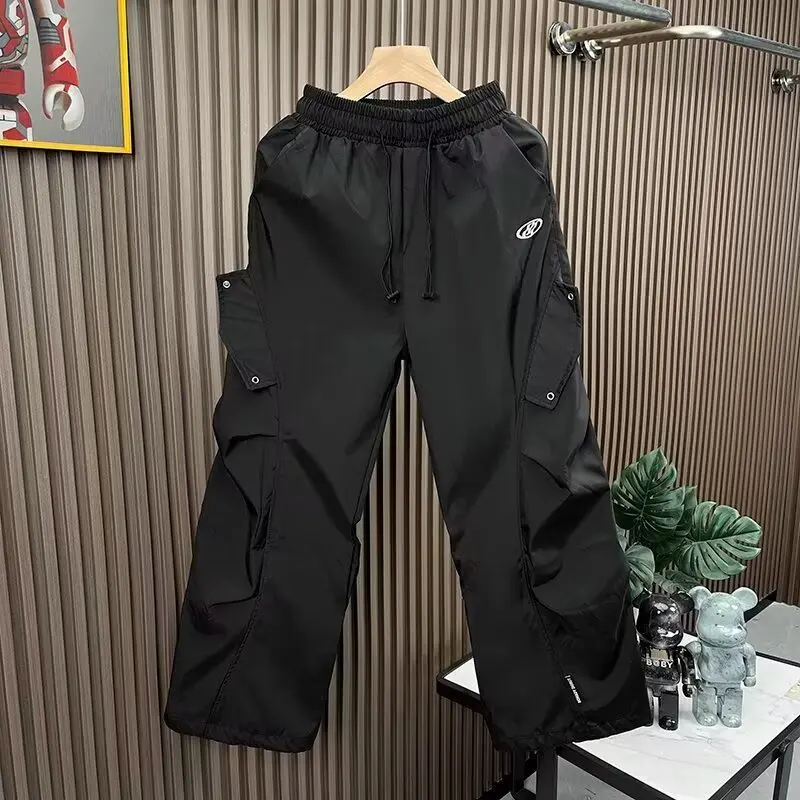 

Ins художественный тренд, простой новый стиль, ленивый японский темперамент, модные и модные повседневные брюки Harajuku, универсальные