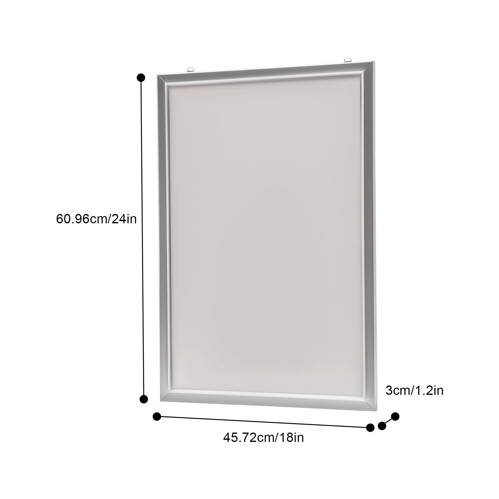 10W Wall Mounted LED Movie Poster Frame Rectangular silver Photo Frame LED Light Box Display Sign exhibitions advertisements
