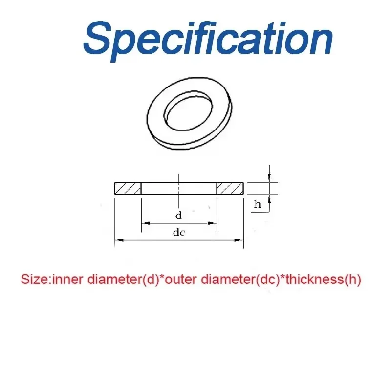 50~500pcs M2 M2.5 M3 M4 White Plastic Nylon Washer Rubber Insulated Flat Pad, Ptfe Plastic Screw Washer