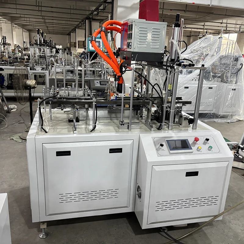 Forming Making Machine Karton Box Erector Forming Machine Automatische Kraftpapier Wellpappe Box Making Machine Beschichtete Lebensmittelbox