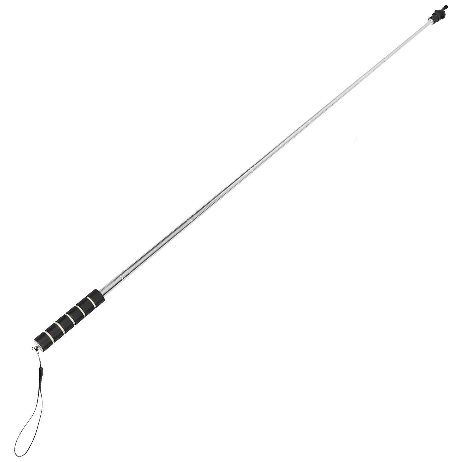 Finger Stick Pointing Rod for Teaching Stainless Steel Black Extendable Pointer