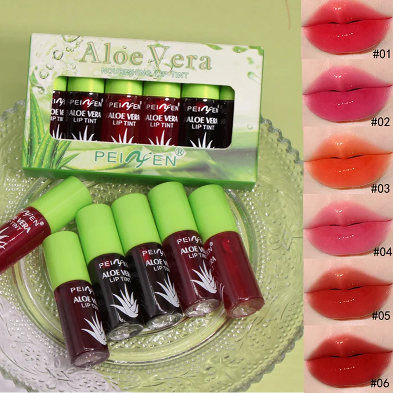 6-pack Moisturizing Lip Gloss Easy to Apply Waterproof Color Rendering Natural Lip Makeup