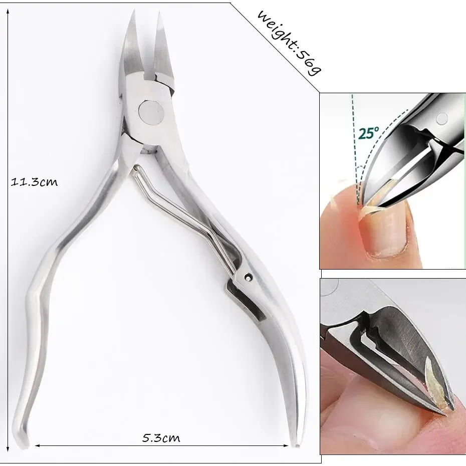 Nail Scissors Cuticle Clipper Manicure Nippers Dead Skin Remover Stainless Steel Pedicure Tool Trimmers Eagle Beak Plier