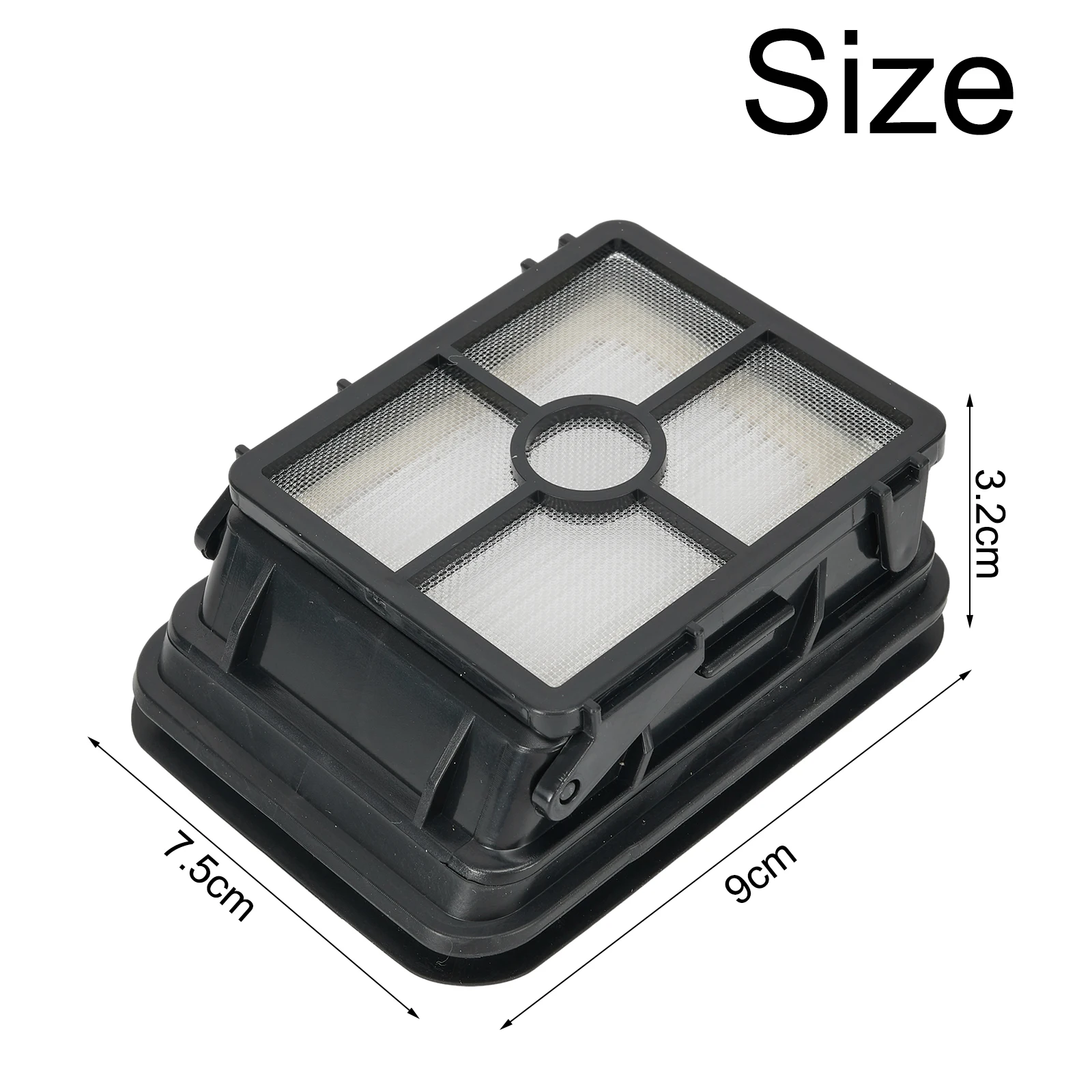 Black+White Filter 90*75mm For Bissell Cross Wave Vacuum Cleaner 1785, 1785A , 17852, 17853, 17854, 17855, 17856, 1785Q, 17858