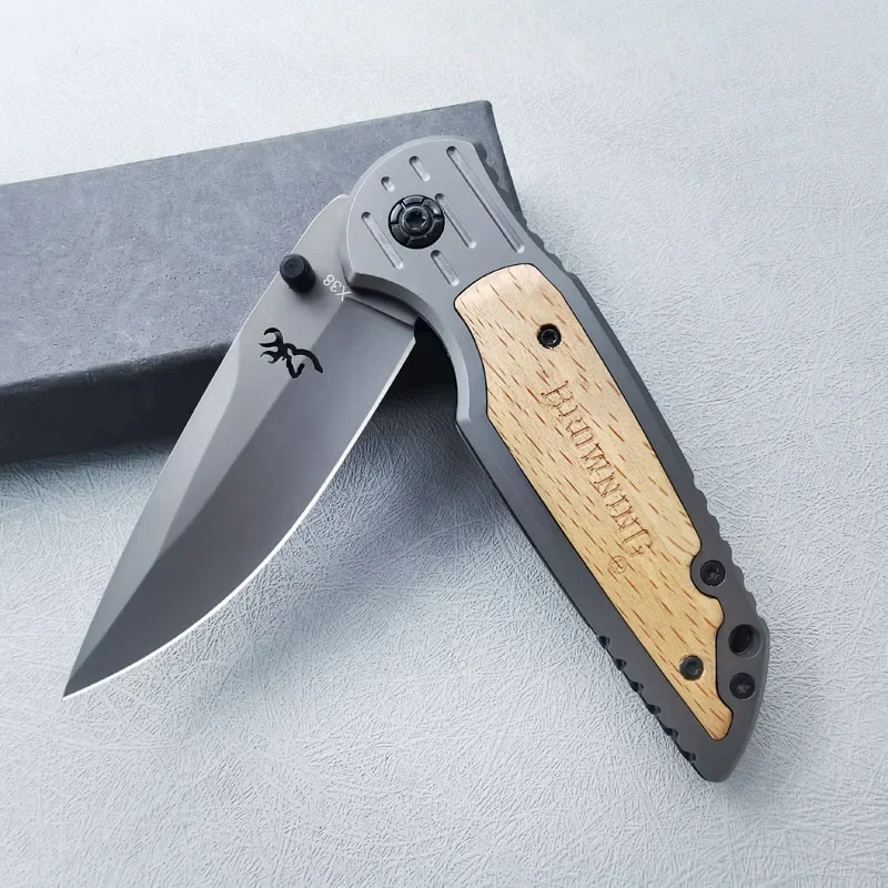 Outdoors Steel Folding Knife for Men High Hardness Portable Camping Multitool Pocket Knives for Hunting and Fishing Men\'s Gift