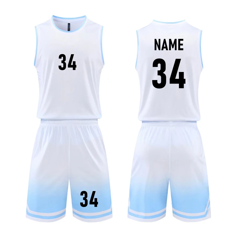 Kids Adult Basketball Jersey Child Men Basketball Clothes Boy Girl Basketball Suit Training Shirt Shorts Sports Kit Team Uniform