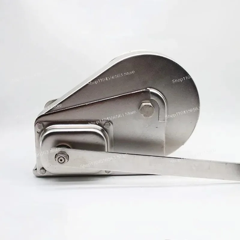 ونش يدوي من الفولاذ المقاوم للصدأ 304 1200 رطل أداة رفع يدوية ذاتية القفل لمياه الصرف الصحي والاستخدام البحري #2