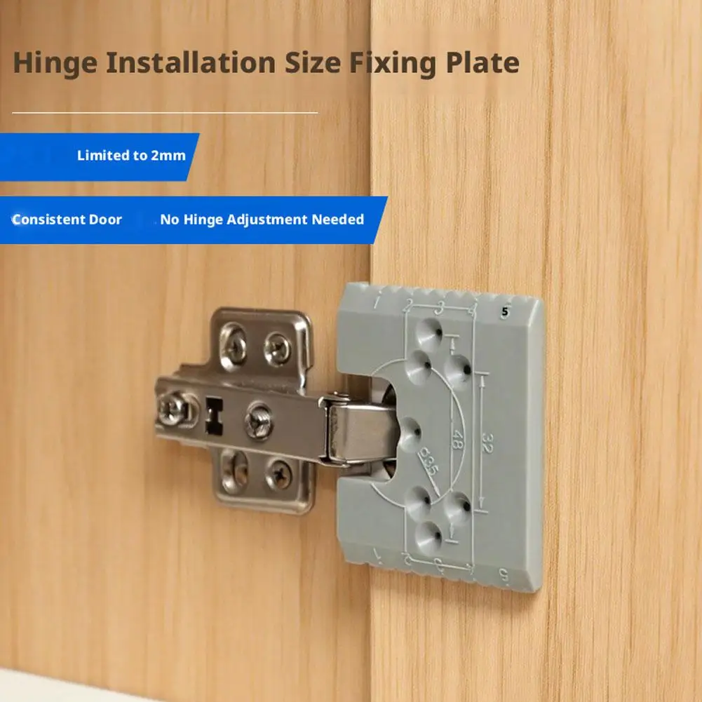 1PC Magnetic Hinge Quick Installation Positioning Piece Cabinet Door Installation Point Fixed Plate Woodworking Panel Hinge tool