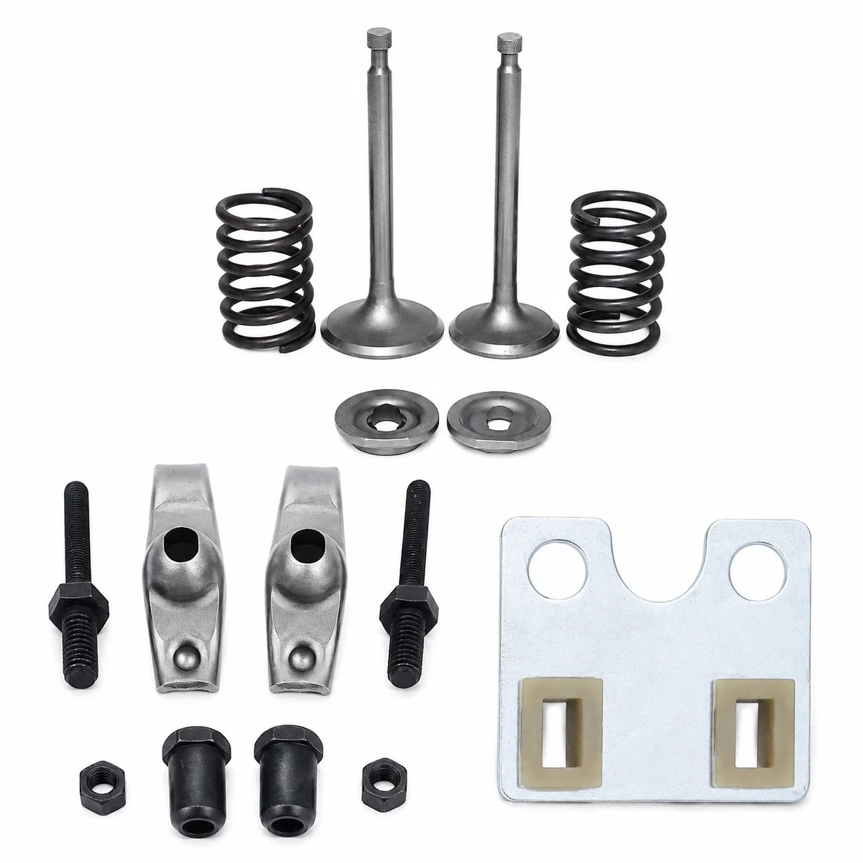 8PCS Rocker Arm Set+Valve Kit For Honda GX340 GX390 188F 5-6.5KW 11-13HP Mower Generator Engine Parts Replaces 14410-ZE3-013