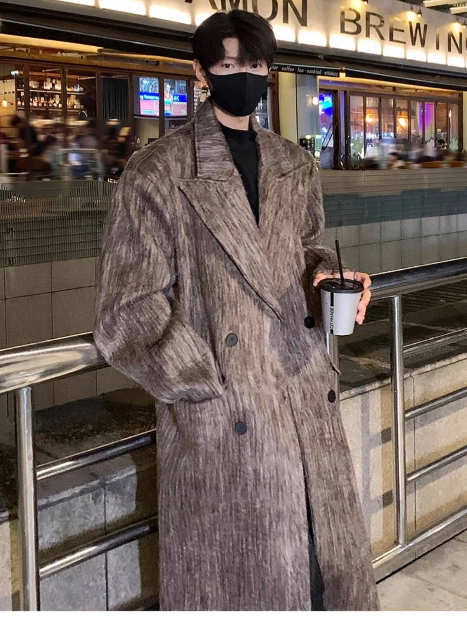 

Мужское зимнее пальто-тренч XXL с поясом, утепленное, из искусственного меха, в готическом викторианском винтажном стиле, с бахромой и вышивкой, вощеное