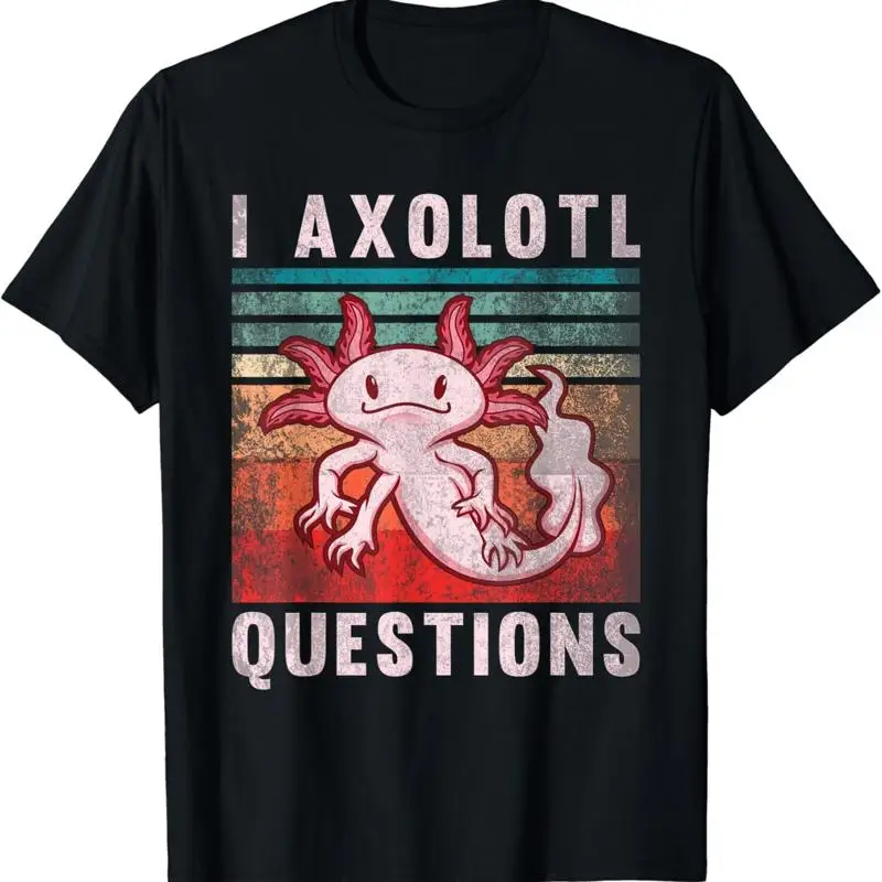 retro 90s axolotl funny I questions T Shirt