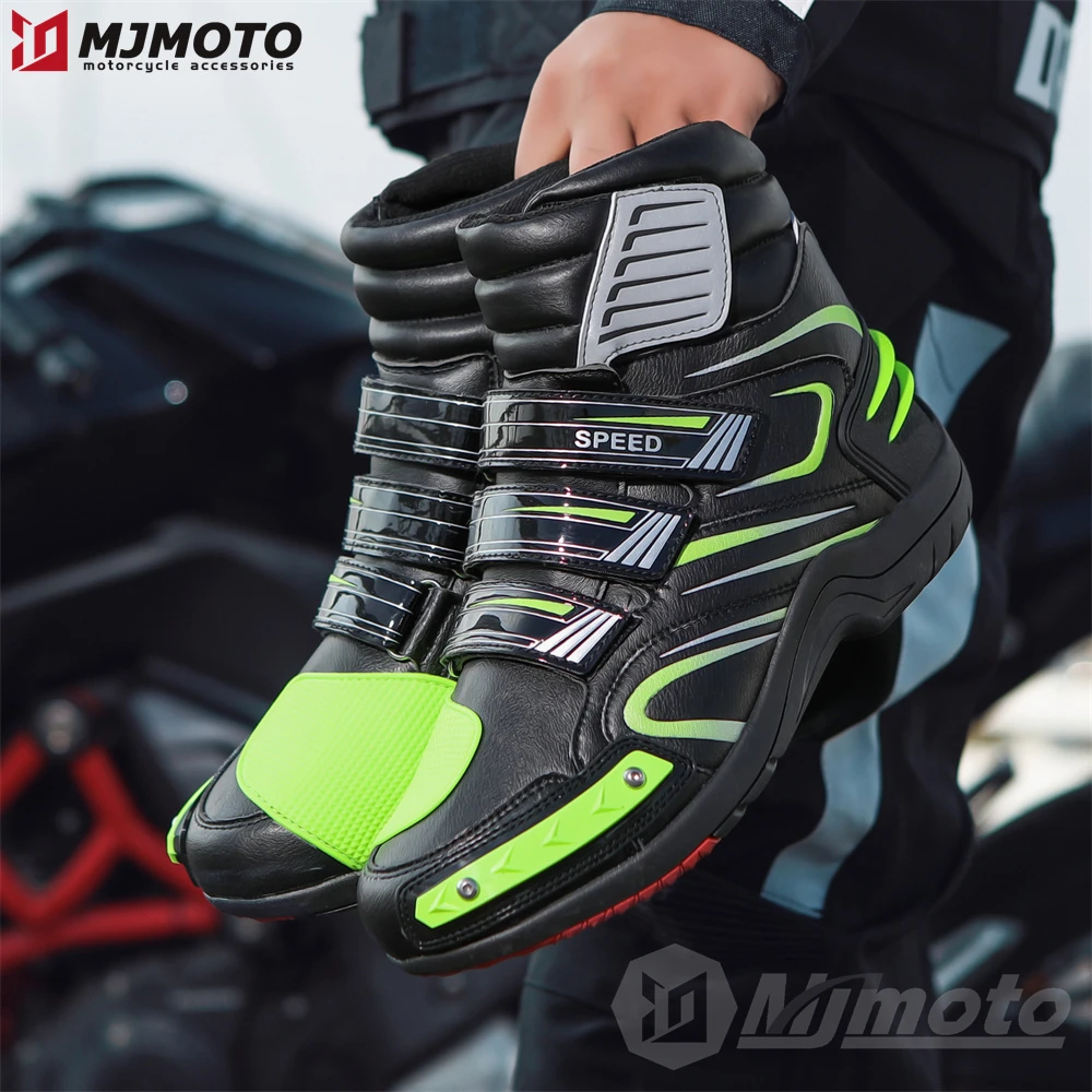 New Motorcycle Riding Boots Anti-collision Motorcycle Equipment Male Rider Motorbike Chopper Cruiser Outdoor Racing Shoes