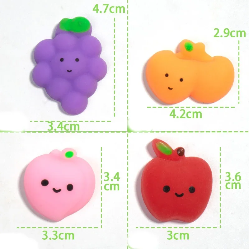 NIEUWE 10/30/50 Fruit Mochi Squishy Speelgoed Stress Watermeloen Banaan Fruit Squishy Party Gunsten voor Kinderen klas Prijs