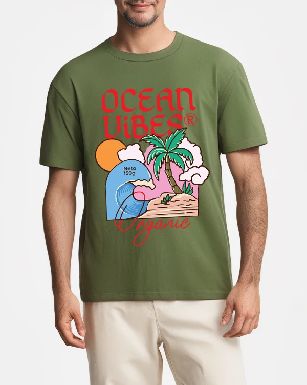 

Ocean Beach Кокос Белые облака Волнисты Дизайн Мужская футболка Мягкие свободные футболки Универсальная хлопковая уличная одежда Повседневная с коротким рукавом