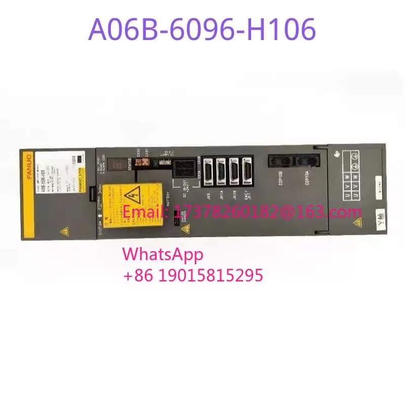 

Подержанный сервоусилитель FANUC A06B-6096-H106, протестирован нормально