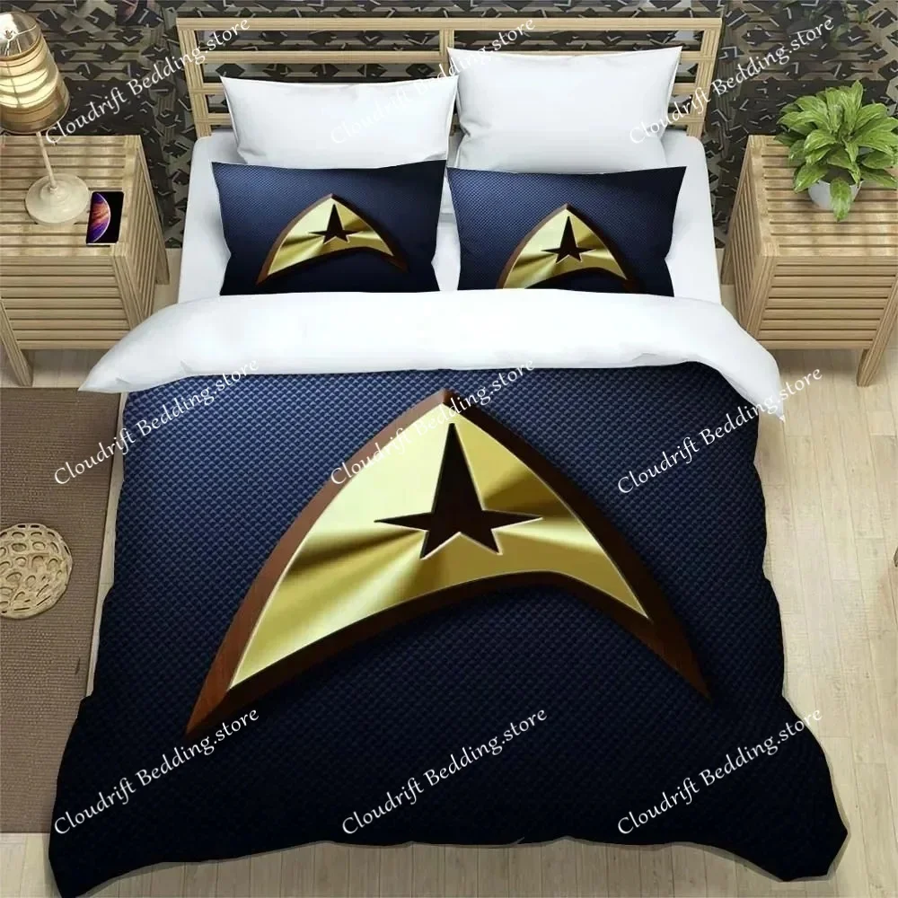 Cartoon Duvet Cover Pillowcase Bedding Set S-Star Trek Adult Boy Bedroom Decoration Children Gift Single Double Large Size