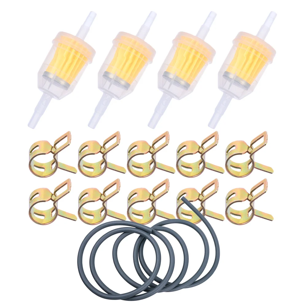 

Universal Fuel Filter Kit With Long Fuel Line Hose Clamps For Motorcycle Atv Dirt Bike Lawn Mower Tractor Small Engine Inline