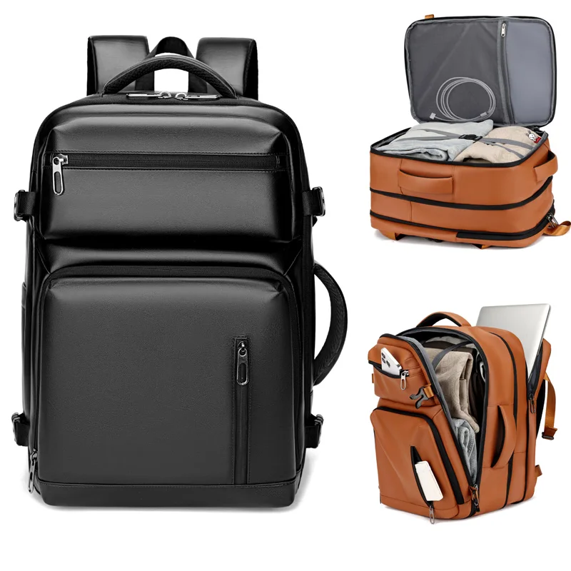 

Дорожный рюкзак, одобренный для полета рюкзак для переноски, водонепроницаемая расширяемая сумка для компьютера, черная задняя часть для делового ноутбука 17,3 дюйма