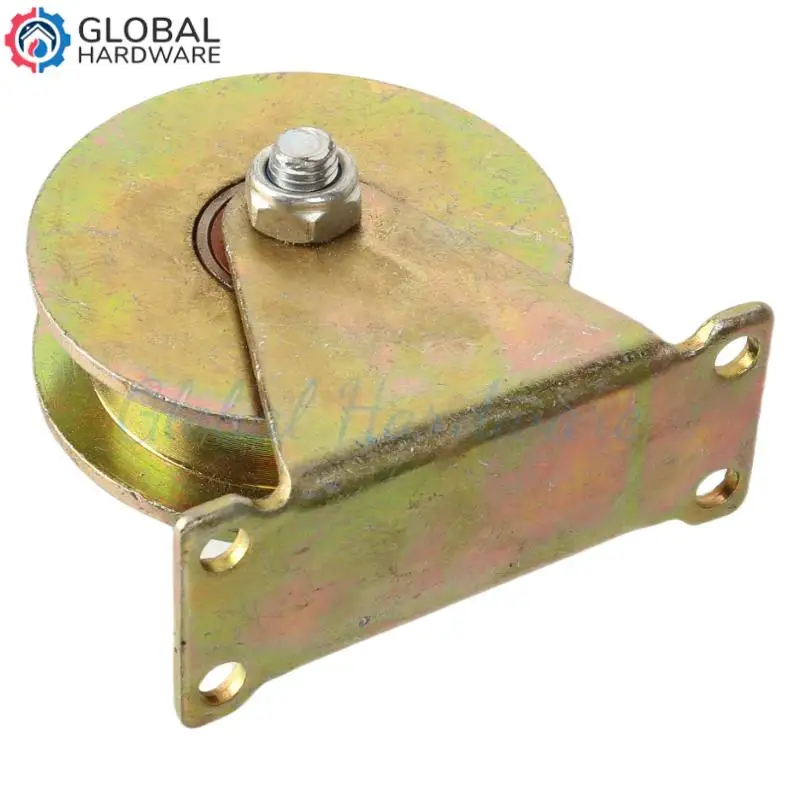 U-Shaped Bearing Groove Triangle Wheel Pulley – 90MM Heavy Duty for Movable Door Guide