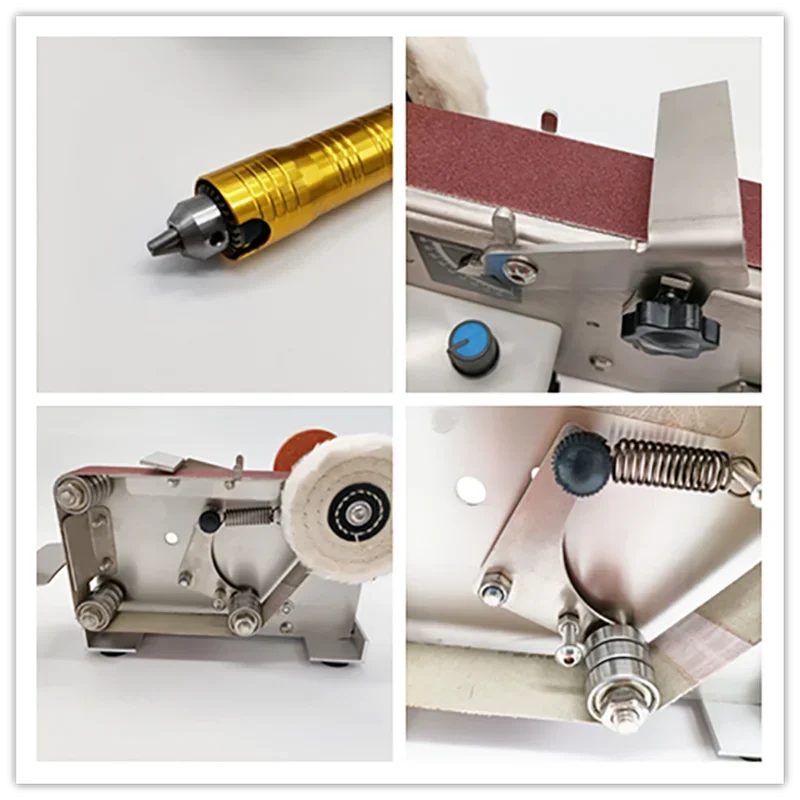 Nuovo affilatrice per smerigliatrice a nastro elettrica Rettificatrice per lucidatura fai-da-te 220V Strumento per molatura per rifilatura lama