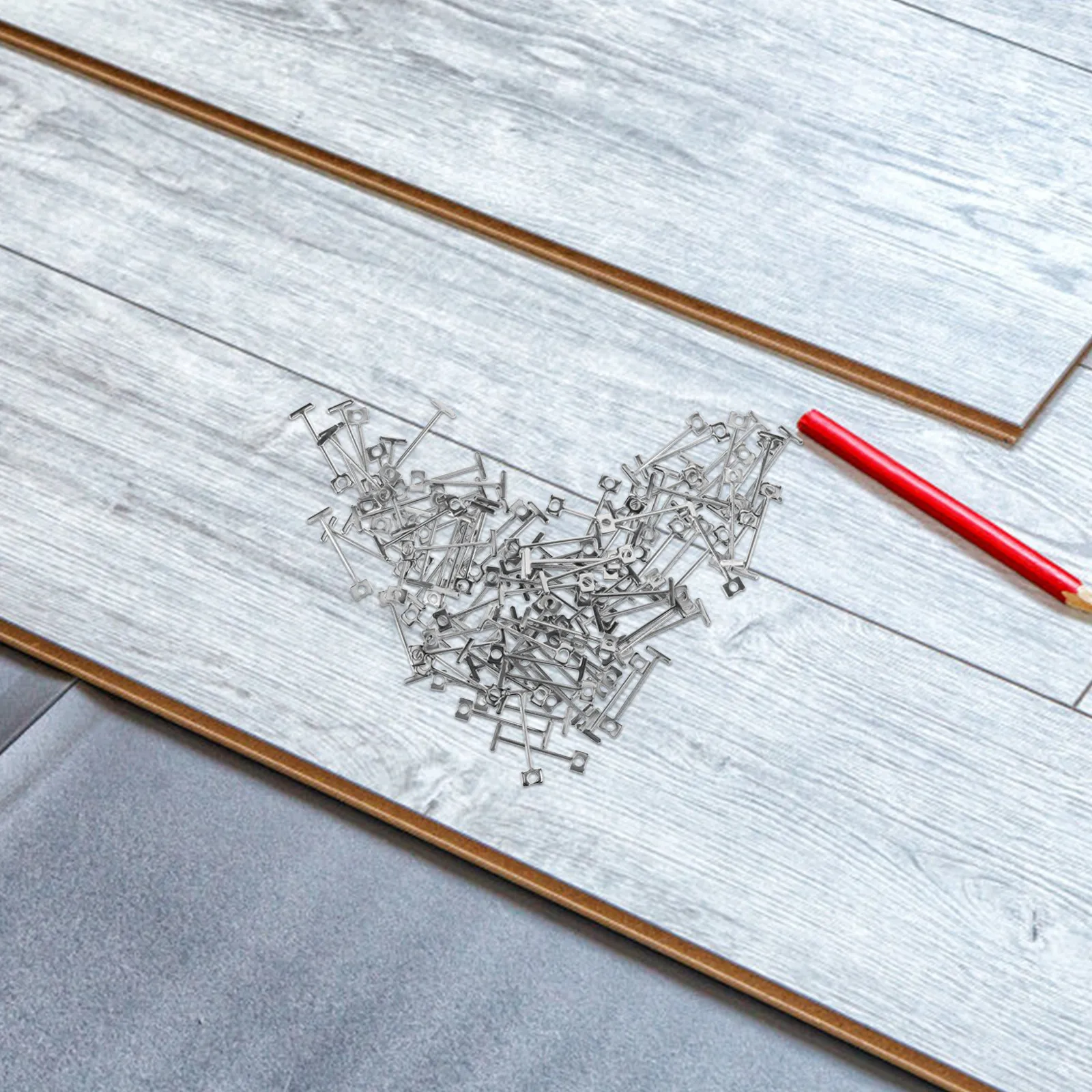 

100Pcs Metal Tile Leveling Pins Ceramic Spacers Floor Wall Tile Leveler Replaceable Needle Tool Ceramic Tiles Spacers