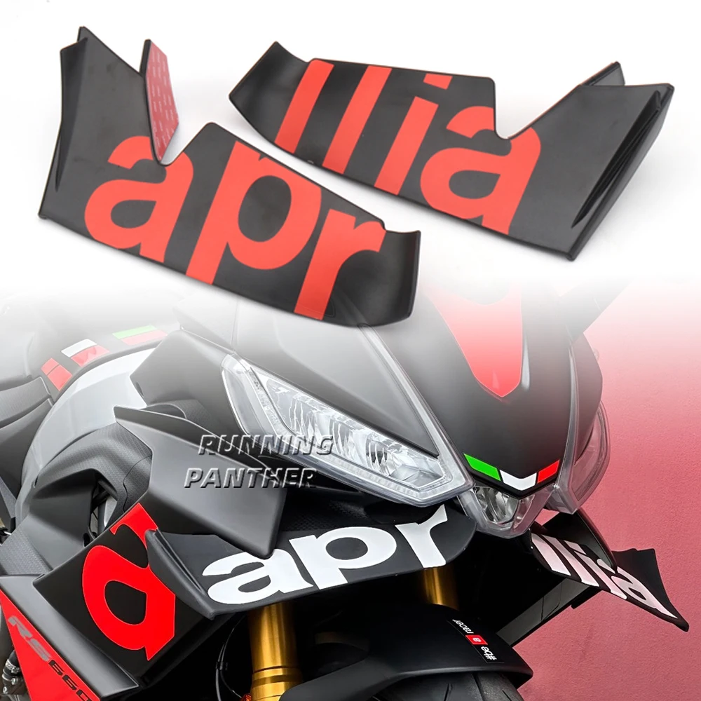 Motorcycle Front Beak Cover Frontal Spoilers Wind Lip Cone Aerodynamics Fairing Winglets Cover For Aprilia RS660 RS 660