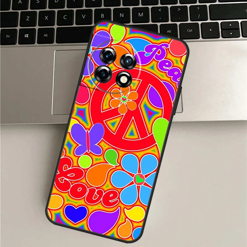 히피 히피 사이키델릭 아트 피스 케이스, 원플러스 11, 9, 10 프로, 에이스 2, 8T, 9RT, 10T, 10R, 원플러스 노드, N10, N20, 2T, CE 2 라이트 커버
