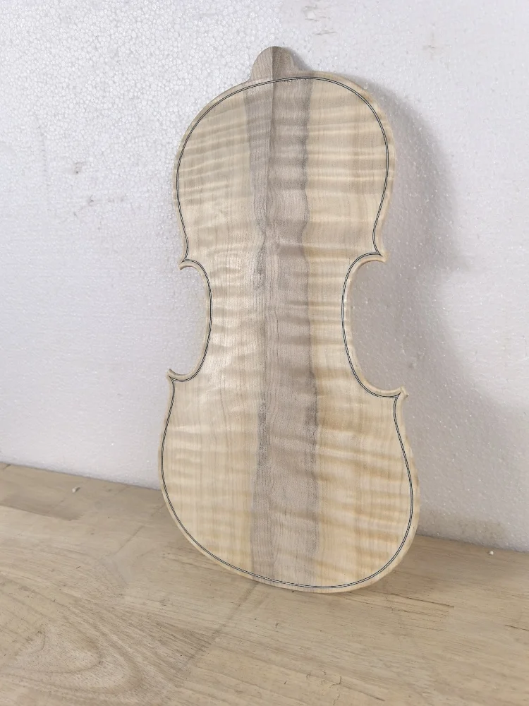 Handmade white stubble violin maple backboard, 4/4, only this one