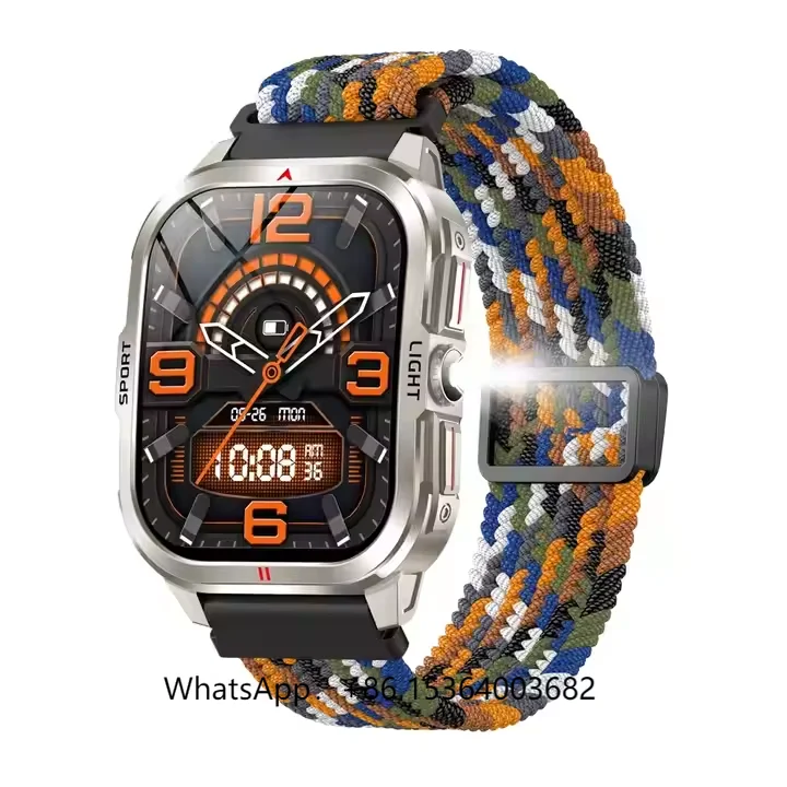 

3 ATM Waterproof Wearable Devices Outdoor Sports Reloj Intelligent M98 Smart Watches with Flashlight