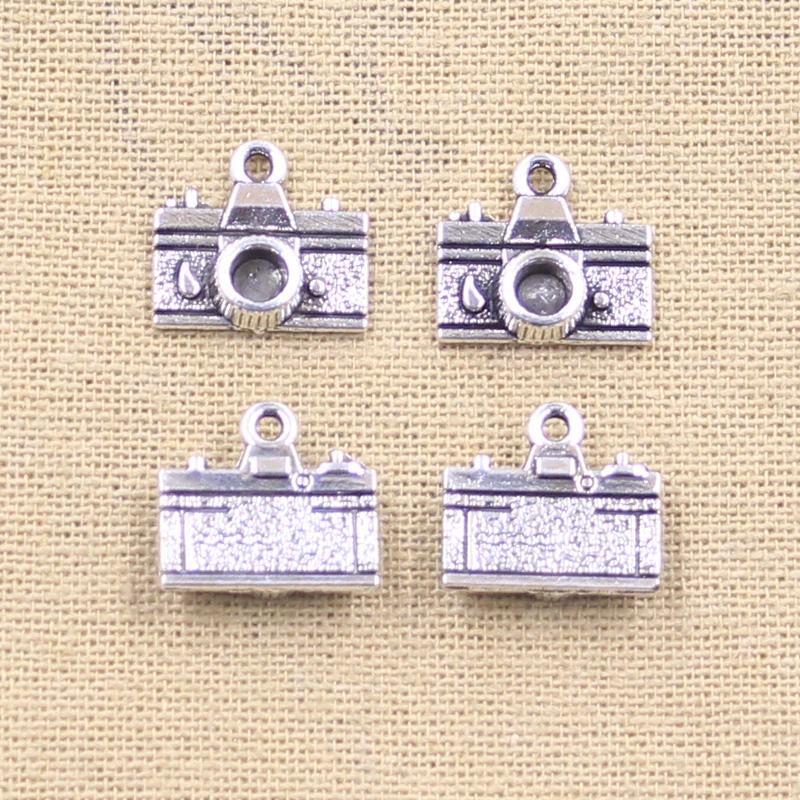 15pcs Charms Camera 15x14mm Antique Making Pendant fit,Vintage Tibetan Bronze Silver color,DIY Handmade Jewelry