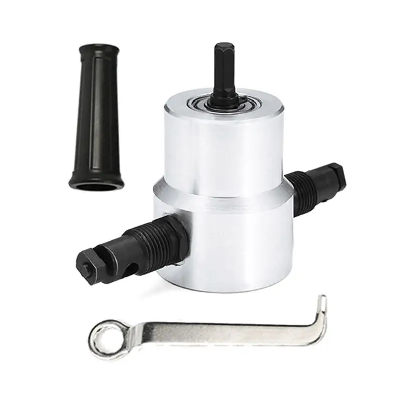 AC62-Double-Head Metal Sheet Cutter Electric Shear Drill For Iron Plate Cutting