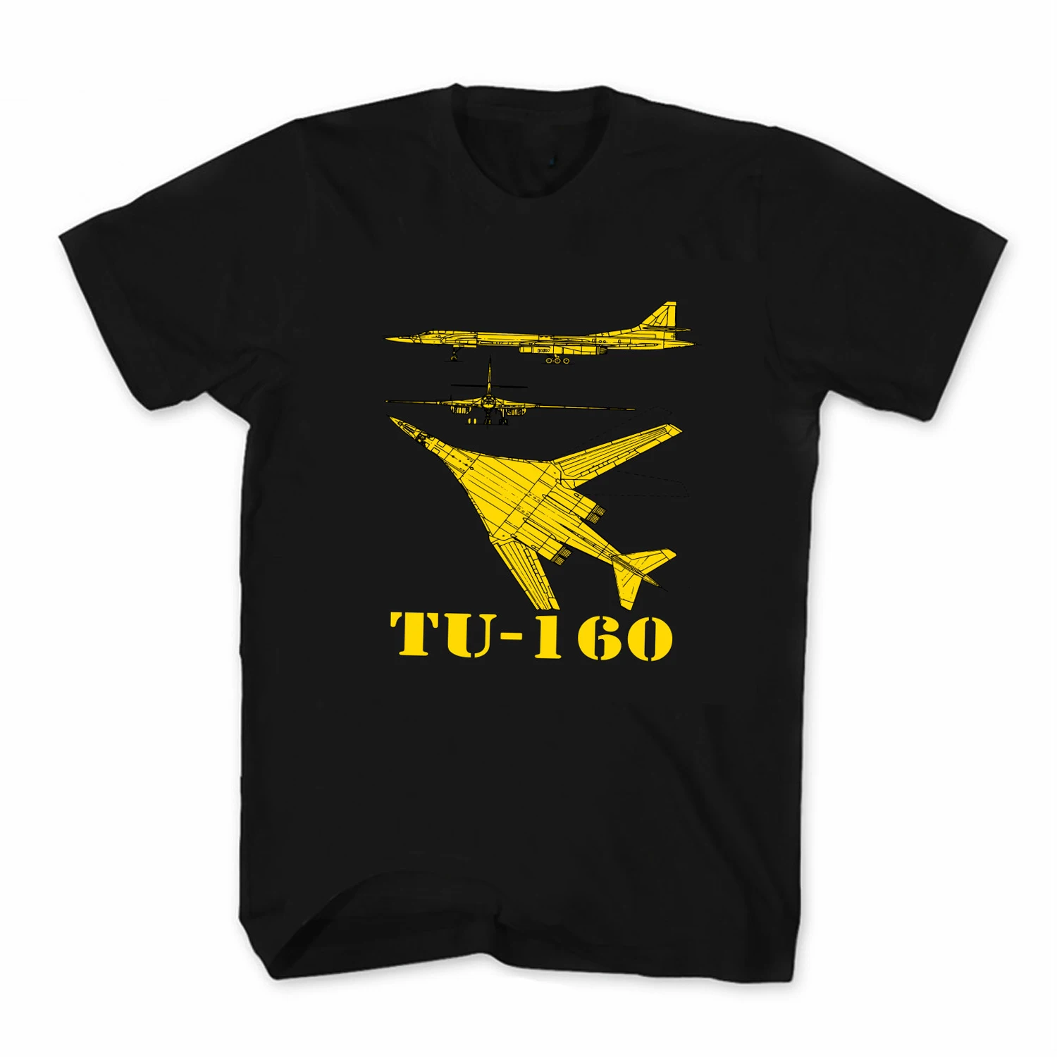 

Russian Air Force Tupolev Tu-160 "Blackjack" Strategic Bomber T-Shirt. Summer Cotton O-Neck Short Sleeve Mens T Shirt New S-3XL