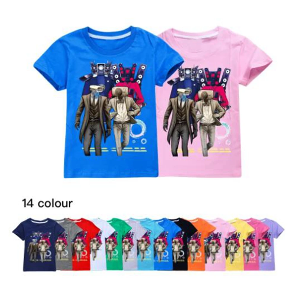 

Skibidi Toilet Kids T-Shirt Cartoon Print Girls Boys Short Sleeve Tops Clothes Tshirts Children Sports Tees Cosplay Clothing