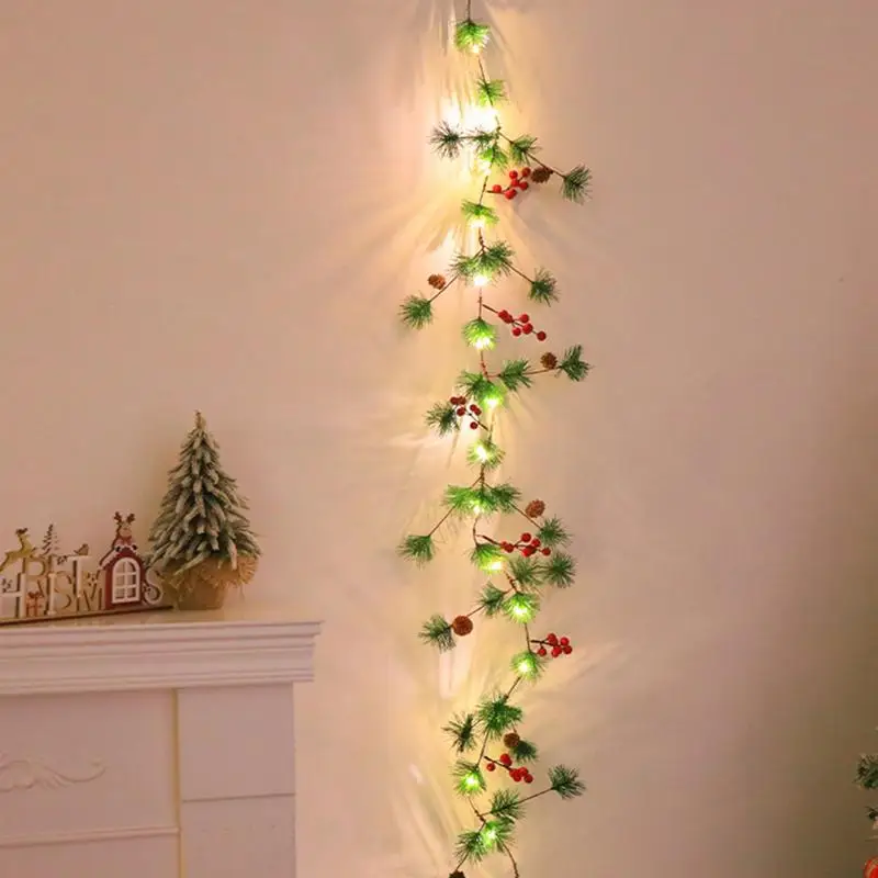 

Christmas Light Strings For Outside Battery Operated Garland String Lights For Outdoor Christmas Garland Pine Cone String Light