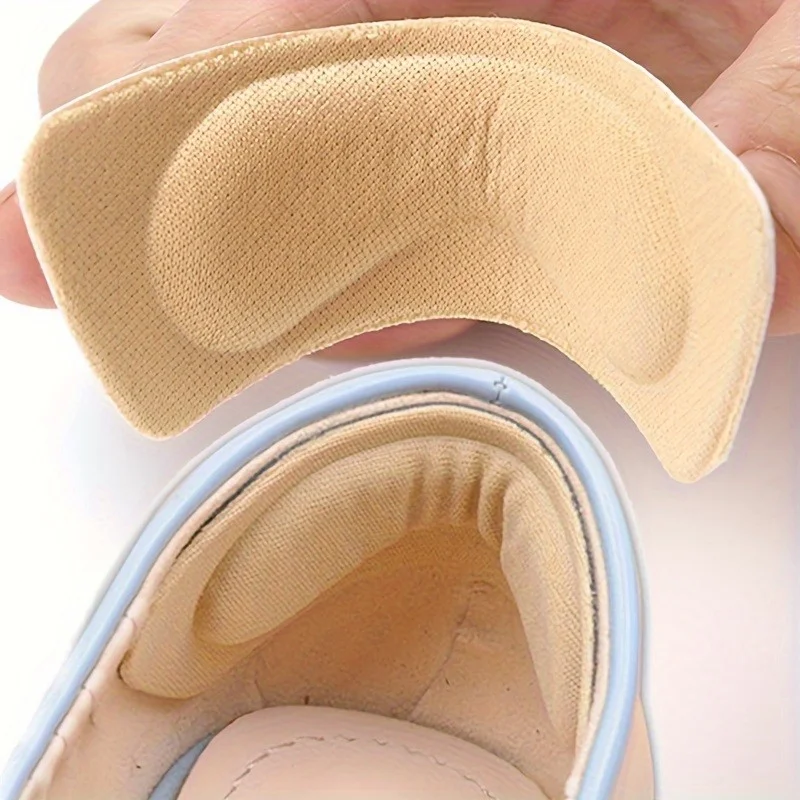 5 Paar Schwamm-Fersenpolster für Sandalen, verstellbare Anti-Verschleiß-Einlegesohlen für Schuhe mit hohen Absätzen, Füßeinlagen, Einlegesohlen, Fersenpolster-Schutz