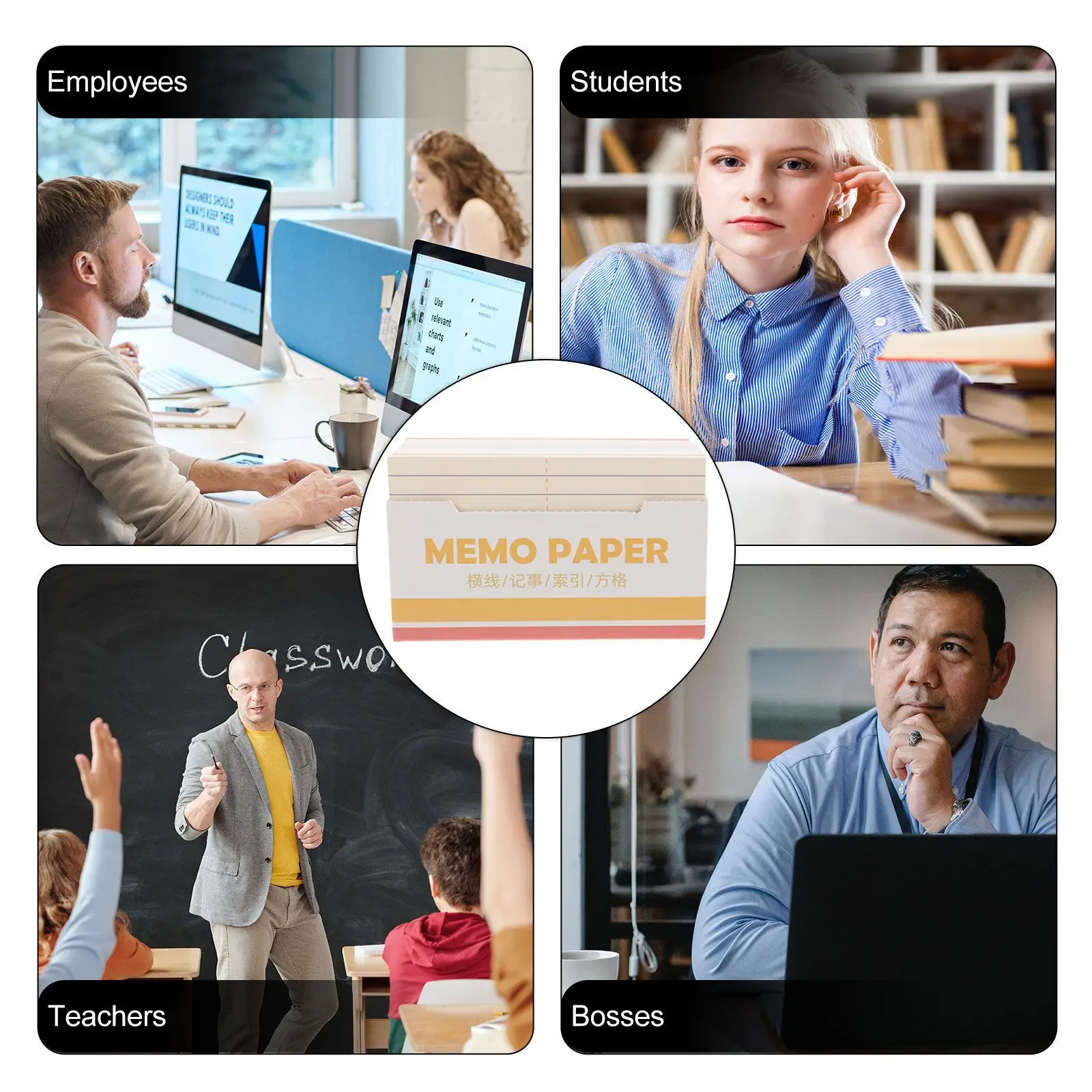 180 Sheets Index Cards Blank Notes Daily Planner Undated Paper Notepad Study Aids Memory Tools Desk Accessories