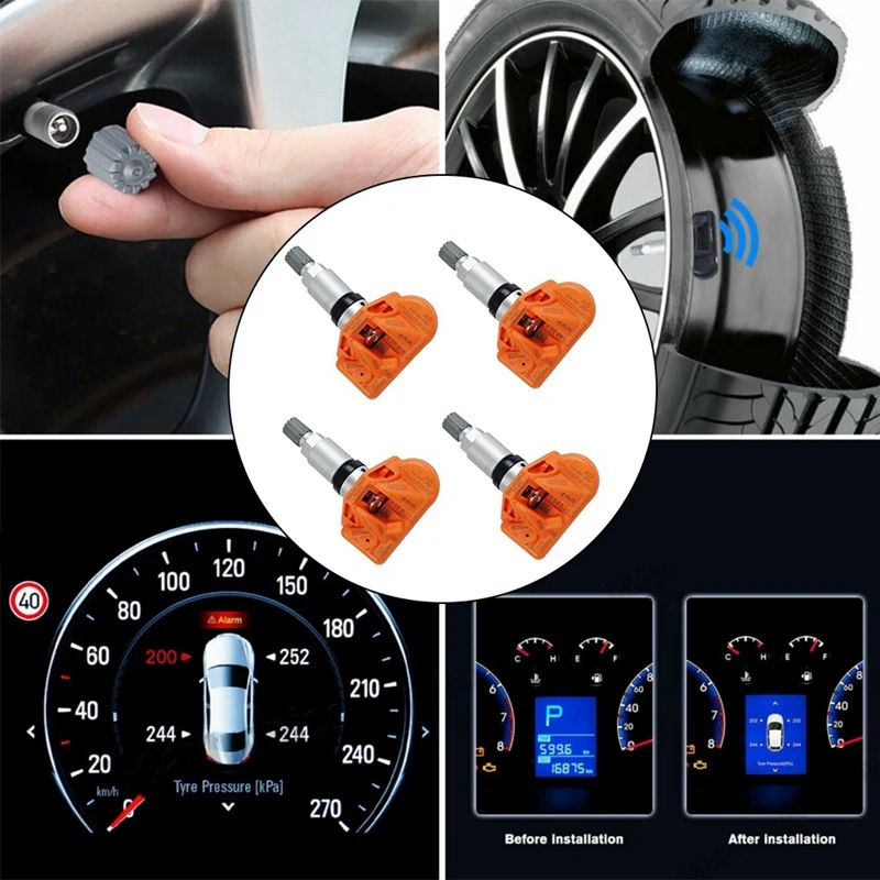 433Mhz 5Q0907275F Car Tire Pressure Monitoring System Sensor For  RS3 SKODA Kodiaq PORSCHE 718 VW Arteon Golf Eos