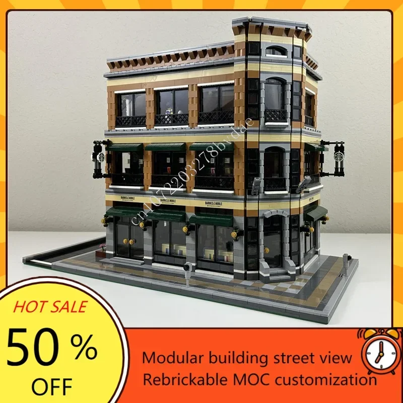 

4476 шт., модульная модель кофе MOC, креативная модель с видом на улицу, головоломка на заказ, архитектура, сделай сам, образование, сборная модель, игрушки, рождественские подарки