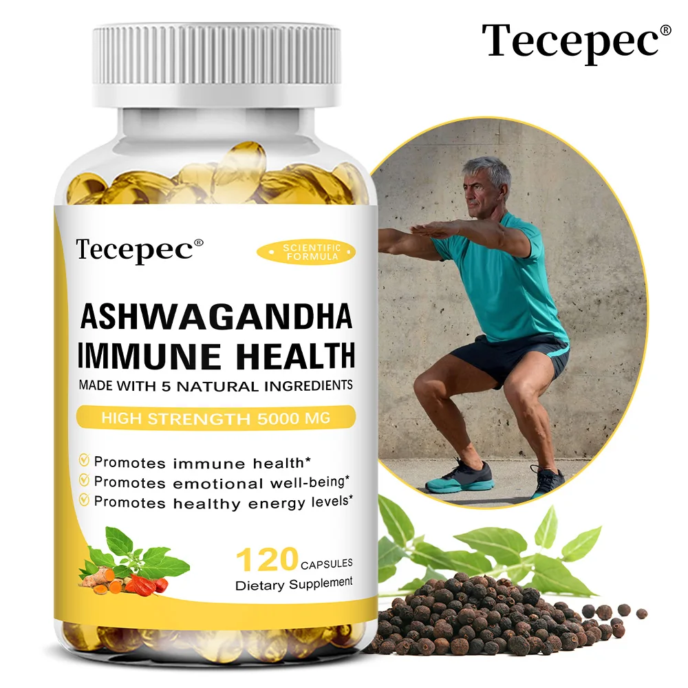Ashwagandha 5000mg - Restful Sleep Support, Mood, Stress, Sleep Support, Advanced Formula, Maximum Strength, Optimal Absorption