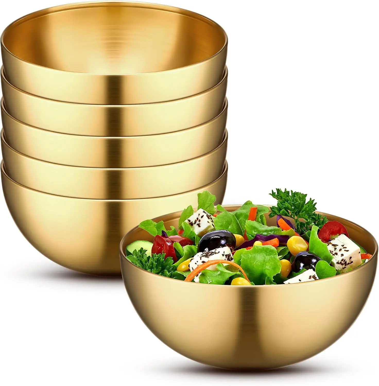 Nuogo 6 Pcs Gold Mi…