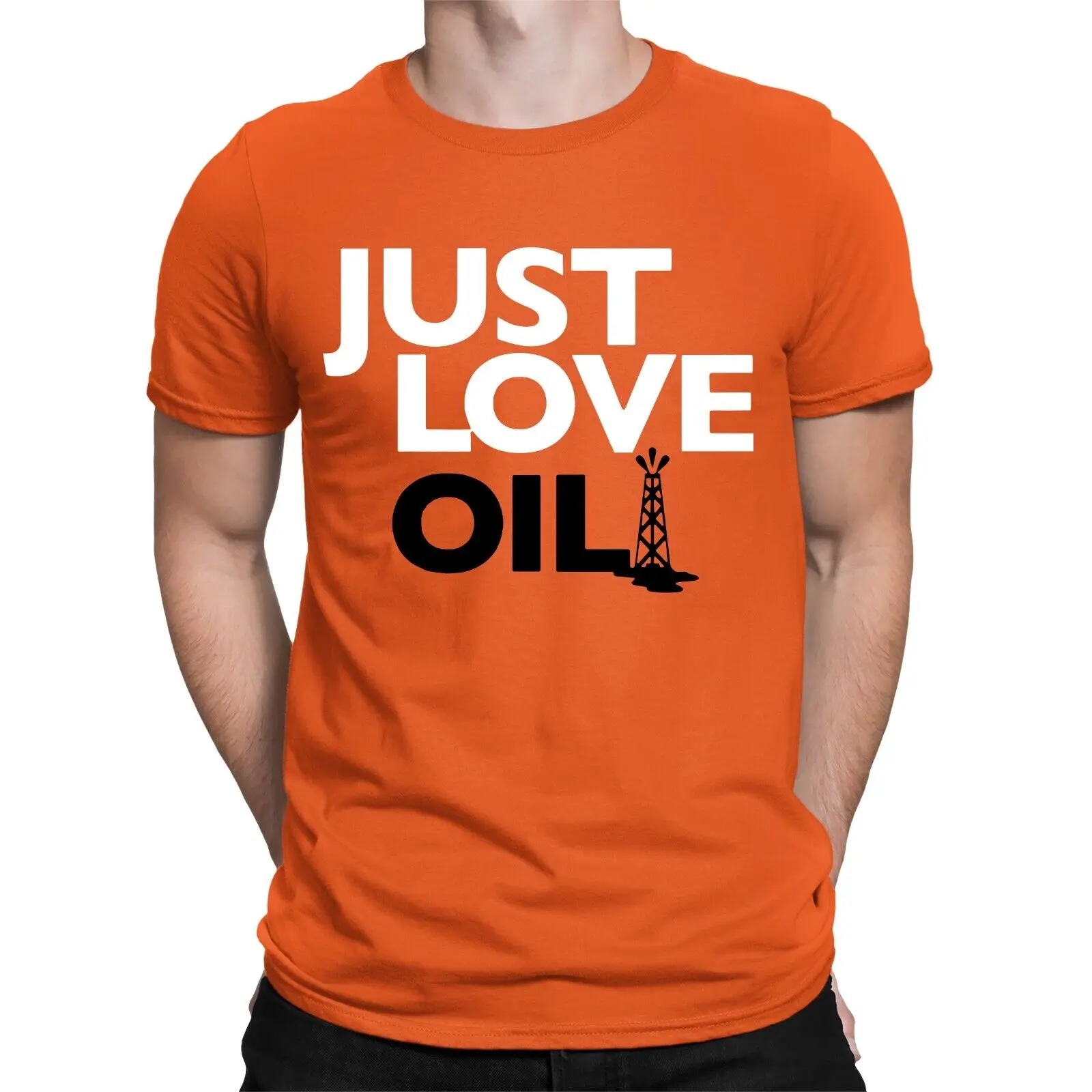 Just Love Oil T-shirt Anti Woke Programming Agenda Climate Change Joke Greta Tee