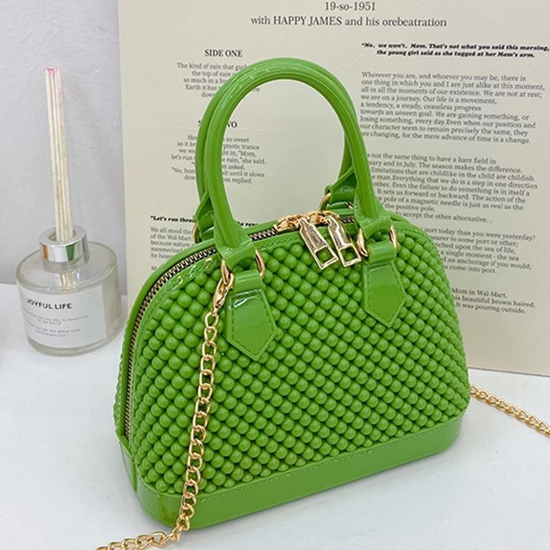 Summer New PVC Jelly Shell Bag Women Handbag Single Shoulder Bag Diagonal Straddle Women\'s Bag