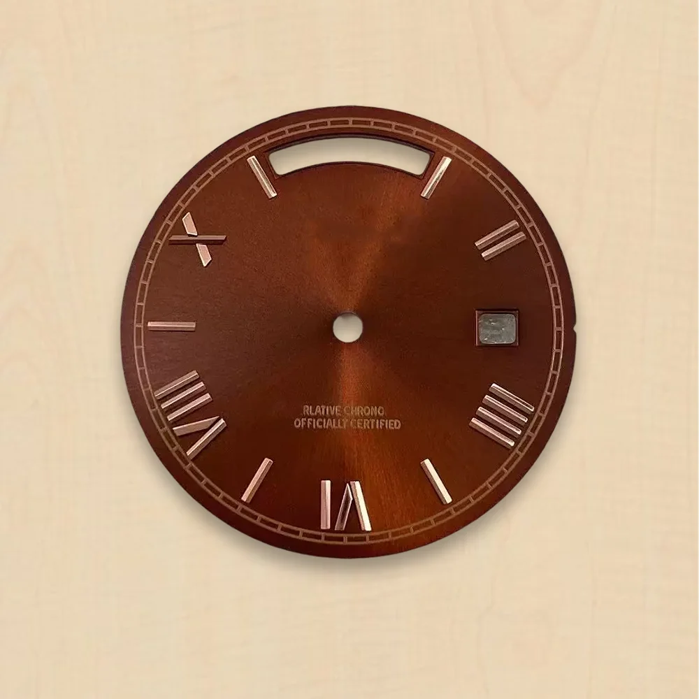 Day And Date Roman numerals Dial 31mm S Dial Fit 8285 Movement Sunray Dial 31MM 8285 Watch Modification Accessories image 2