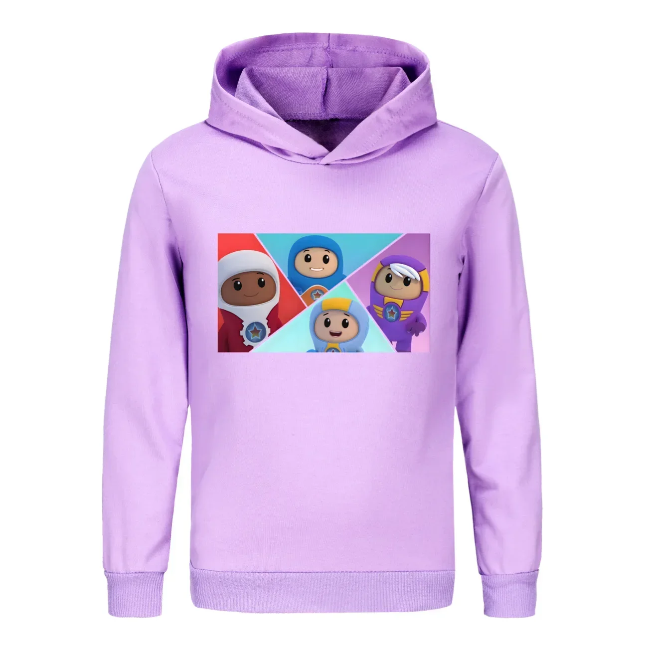 New Video Go Jetters Hoodie Kids Character Xuli Kyan Lars Foz Clothes Baby Girls Hoody Sweatshirts Boys Cartoon Long Sleeve Coat