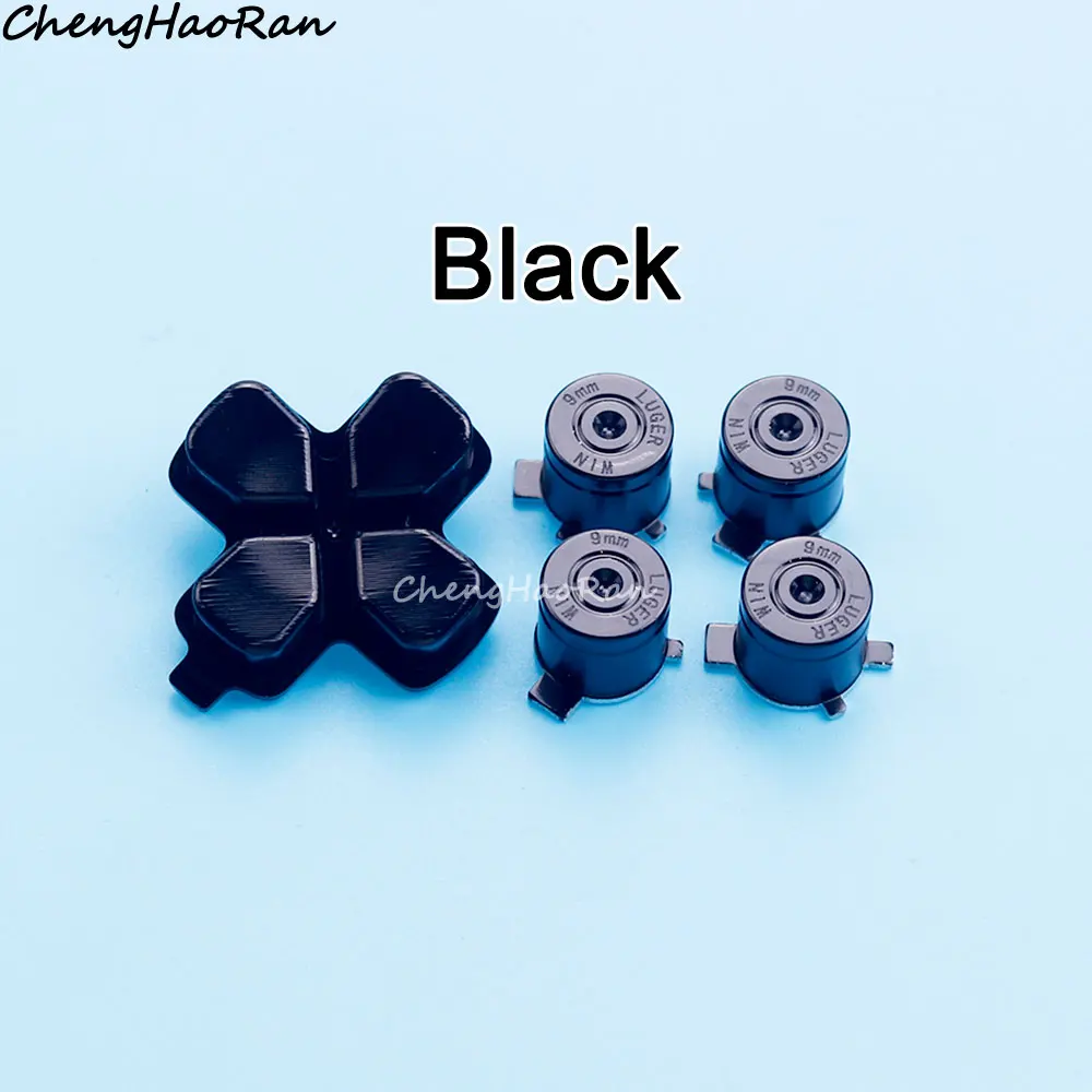 1 Set Ersatz A B Y X & Cross Direction Metall Tasten Für PS5 Controller Joystick Grip Daumenkappe Tasten Reparatur teile – Detail 6