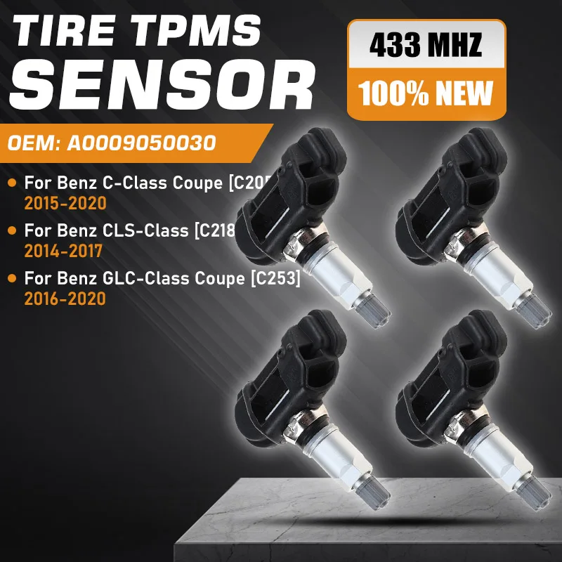 

TPMS For Mercedes-Benz C-Class C205 Coupe Benz GLC Coupe C253 2016-2020 Tire Pressure Sensor Mercedes-Benz CLS C218 2014-2017