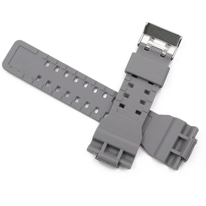 16 مللي متر الرجال الراتنج حزام ساعة اليد ل كاسيو GD GA GAX GLS-100 110 120 700 140 150 710 8900 حزام (استيك) ساعة النساء المطاط التمويه معصمه