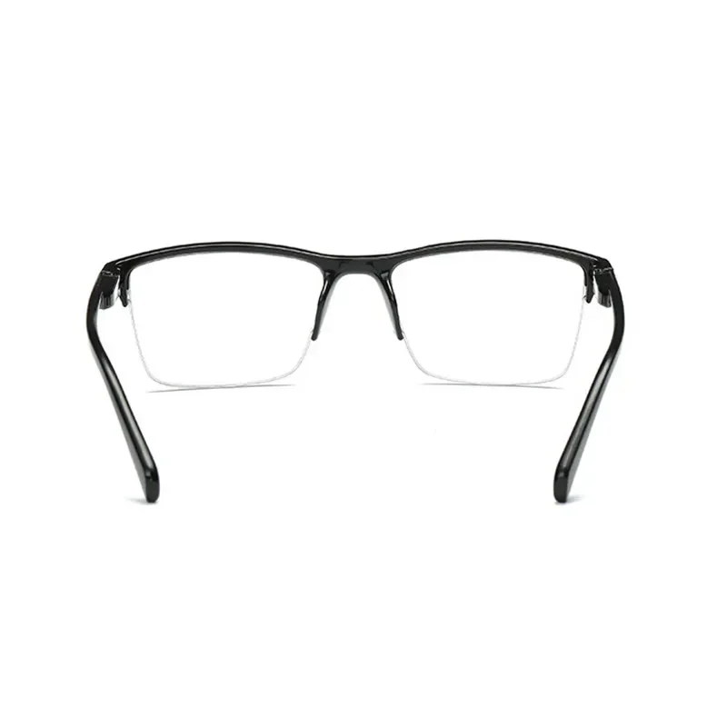 Gafas de lectura de medio marco para hombre y mujer, lentes de presbicia, gafas de visión lejana, ultraligeras, negras y rojas con resistencia de +