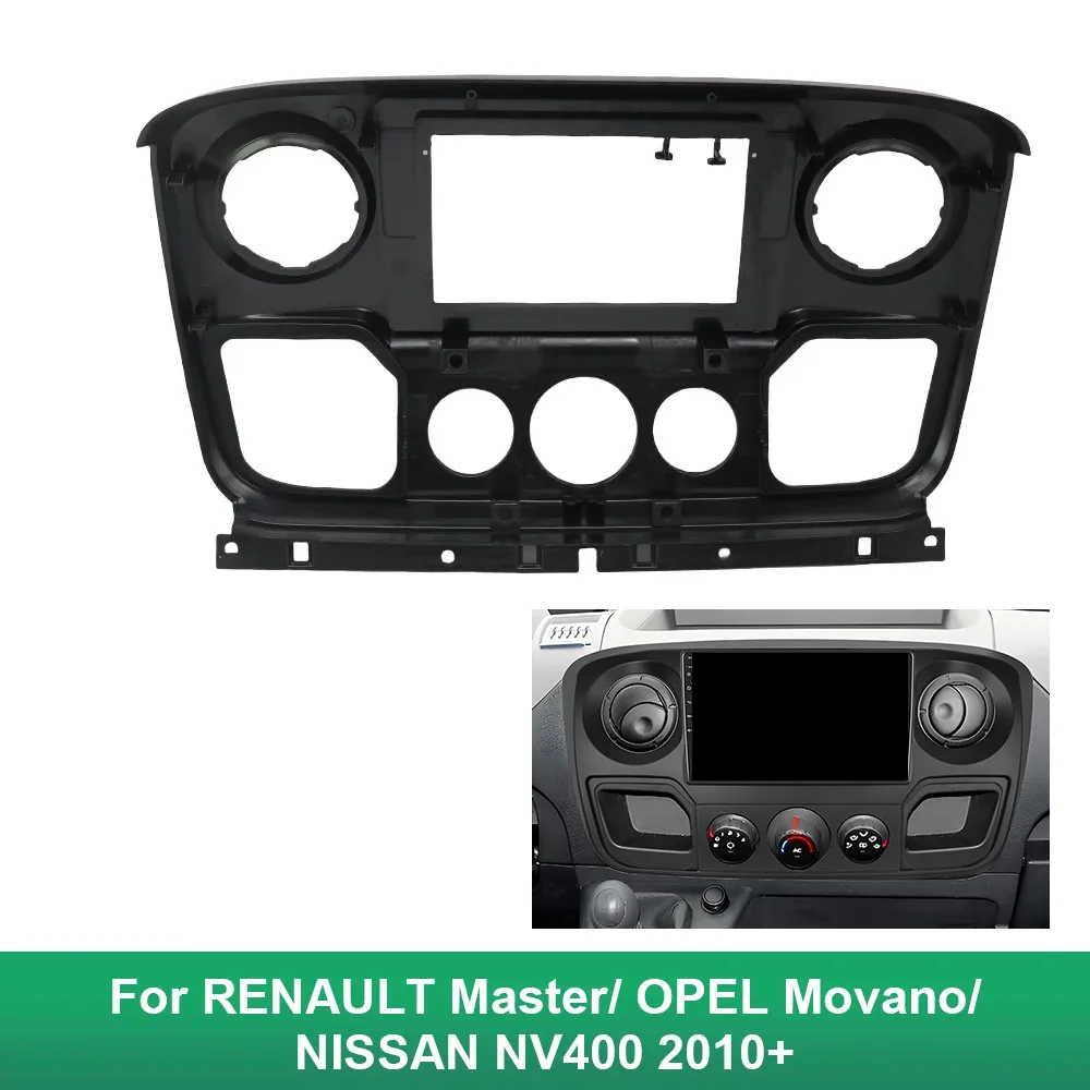 

10 Inch Car Fascia Radio Panel for RENAULT Master, OPEL Movano, NISSAN NV400 2010+ Dash Kit Facia Trim Plate Adapter Frame