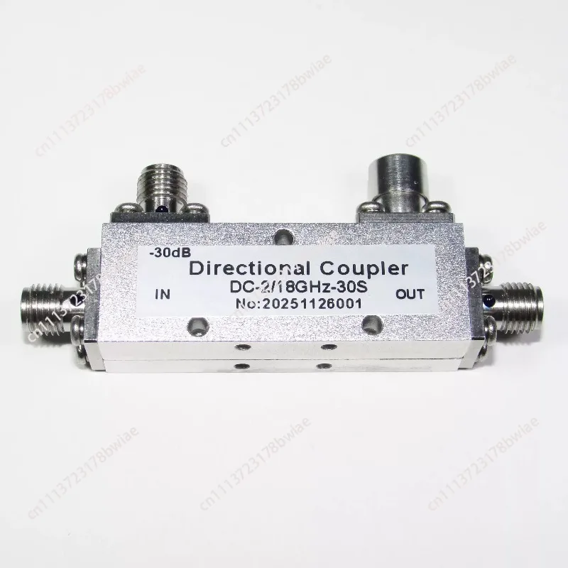 DC-2/18G-30S Directional Coupler – 2-18GHz, 30dB, 20W, Wideband for RF/Microwave